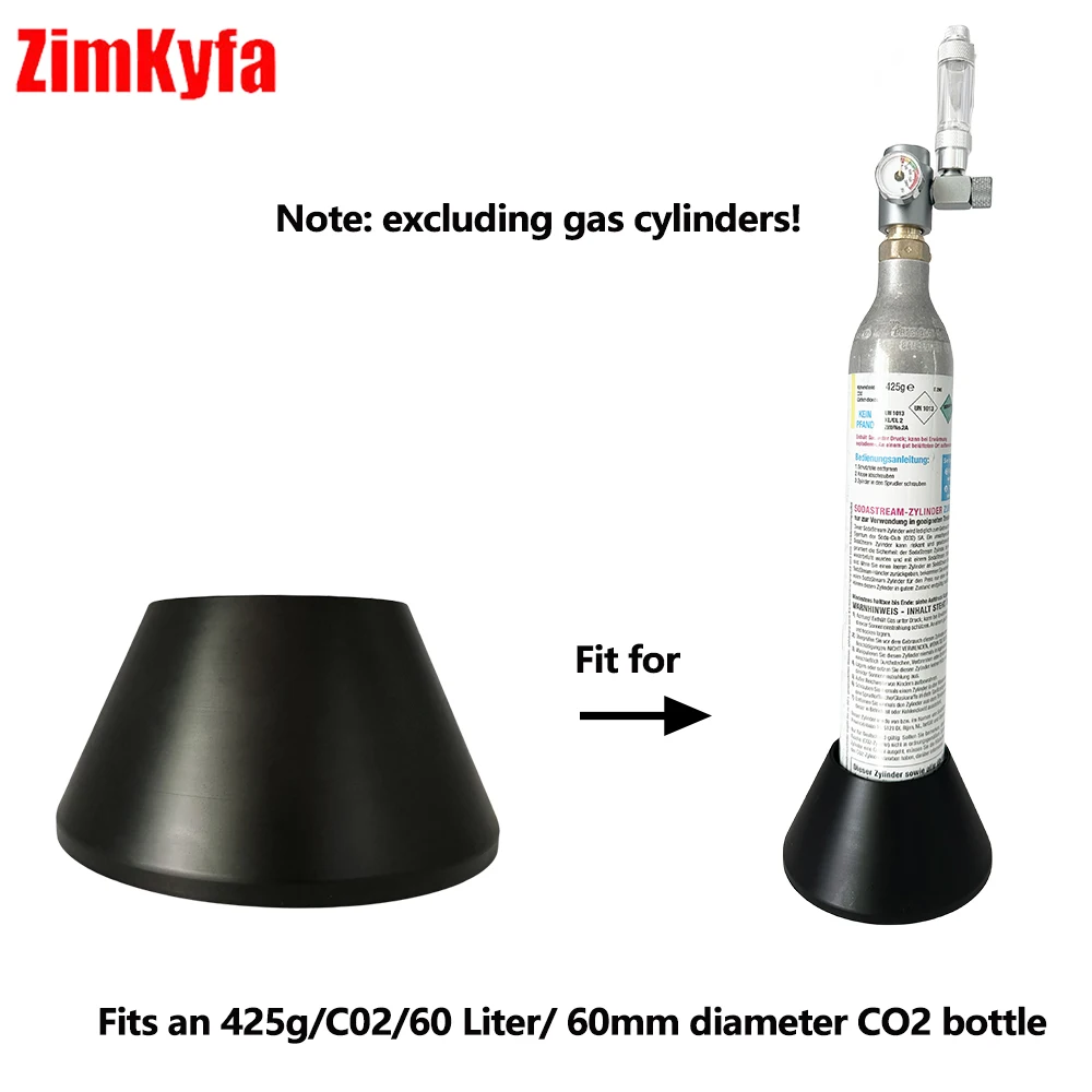 CO2 Bottle Support Stands Base Fit SodaStream Sodastar 60mm Cylinder Tank for Aquarium CO2 System Fertilizer Adapter Secure