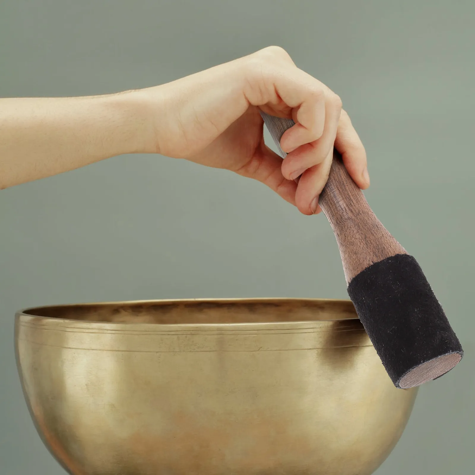 Baqueta de madera para cuenco tibetano, varilla duradera para meditación, yoga, accesorio artesanal budista