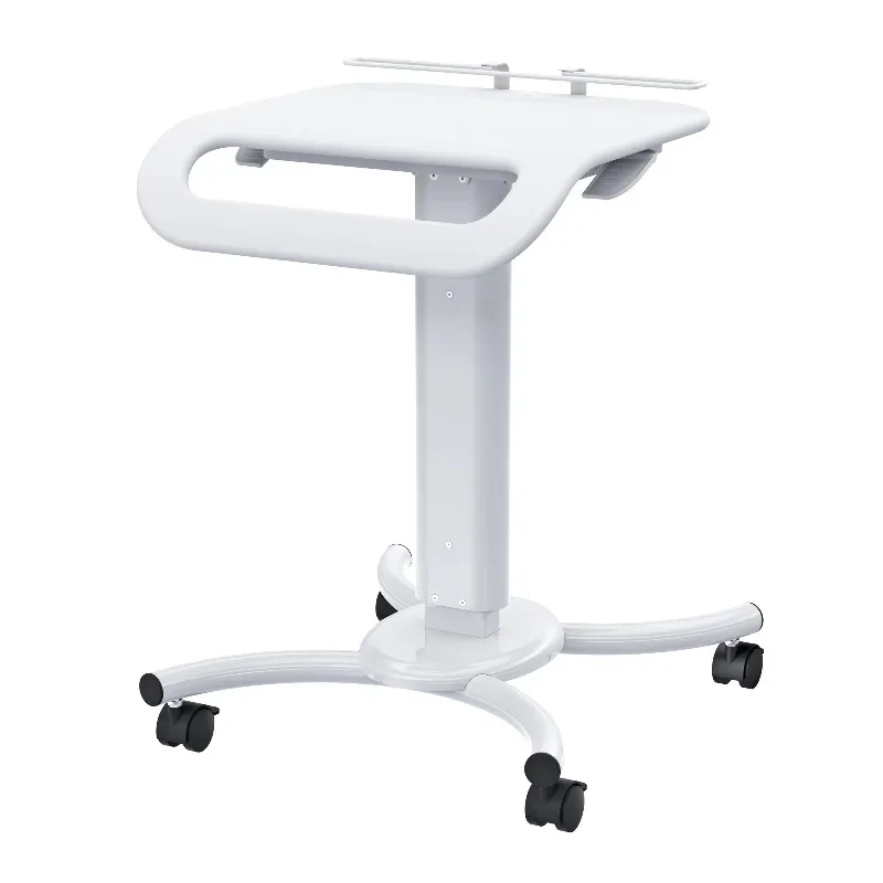 Modern Design Medical Laptop Mobile Cart Metal Hospital Cart with 4 Lockable Casters for Stable Platforms in Clinics