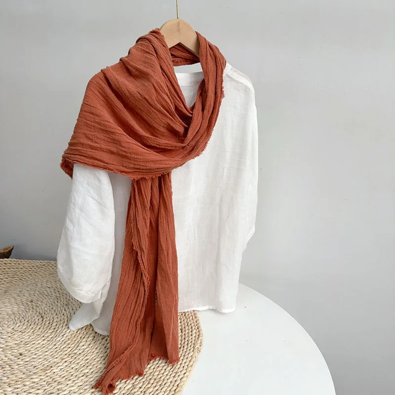 

Scarf Women Long Warm Cotton Accessory For Autumn Winter Outdoor