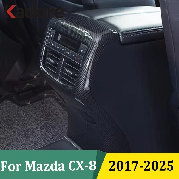 

Для Mazda CX-8 2017-2025: Накладка на задний подлокотник, дефлектор воздуховода, панель кондиционера, рамка, аксессуары для интерьера автомобиля