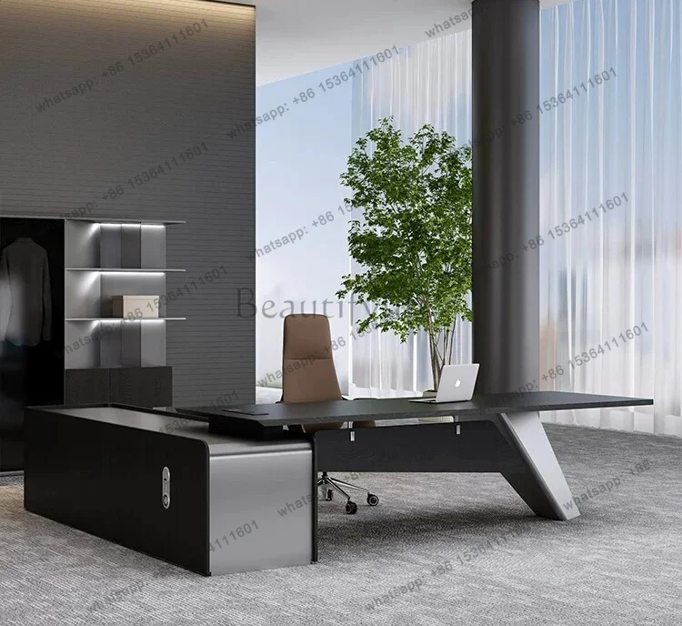 2026 new light luxury high sense simple modern class desk president desk