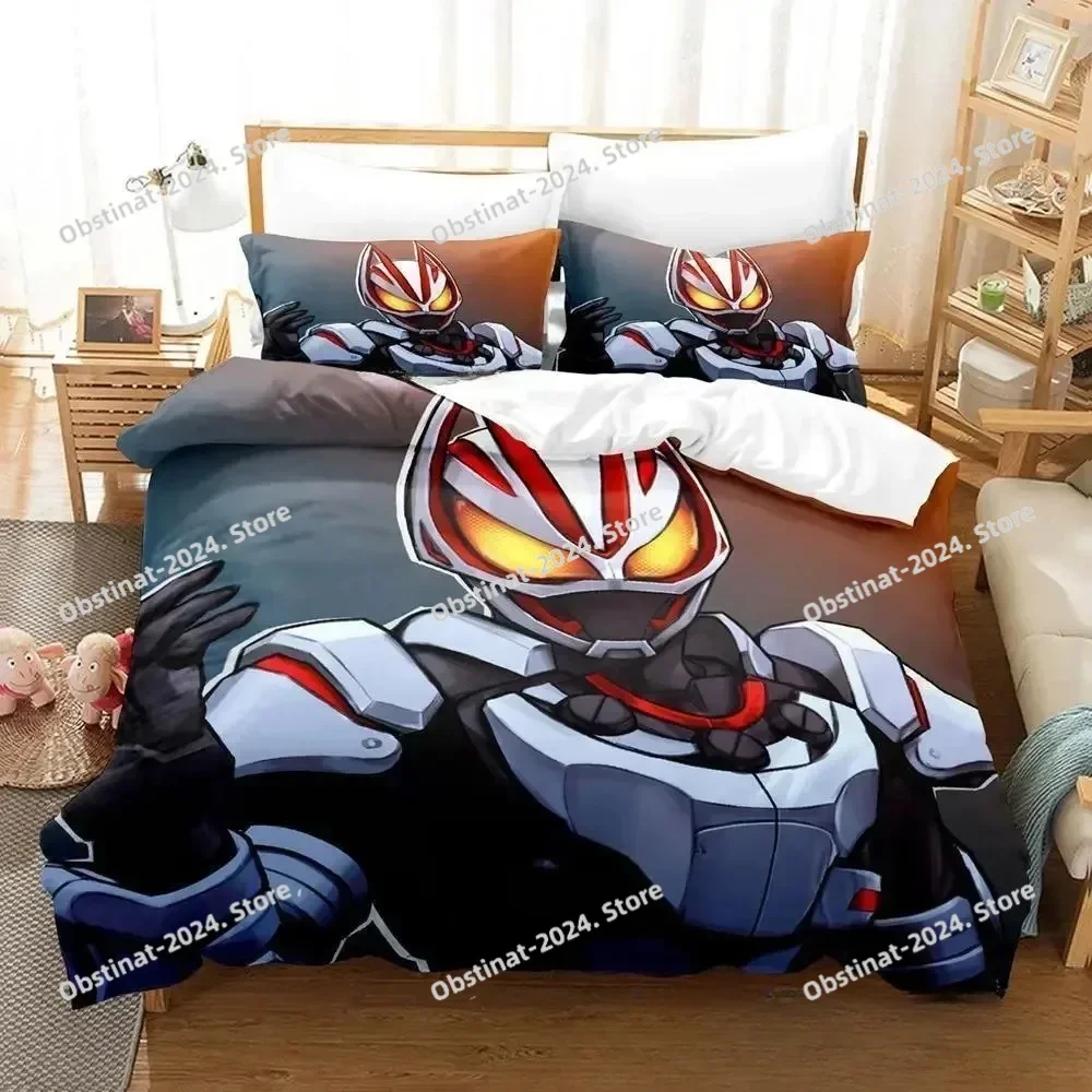Kamen Rider Geats Bedding Set Single Twin Full Queen King Size Bed Set Adult Kid Bedroom Duvet cover Sets 3D Anime Bed Sheet Set