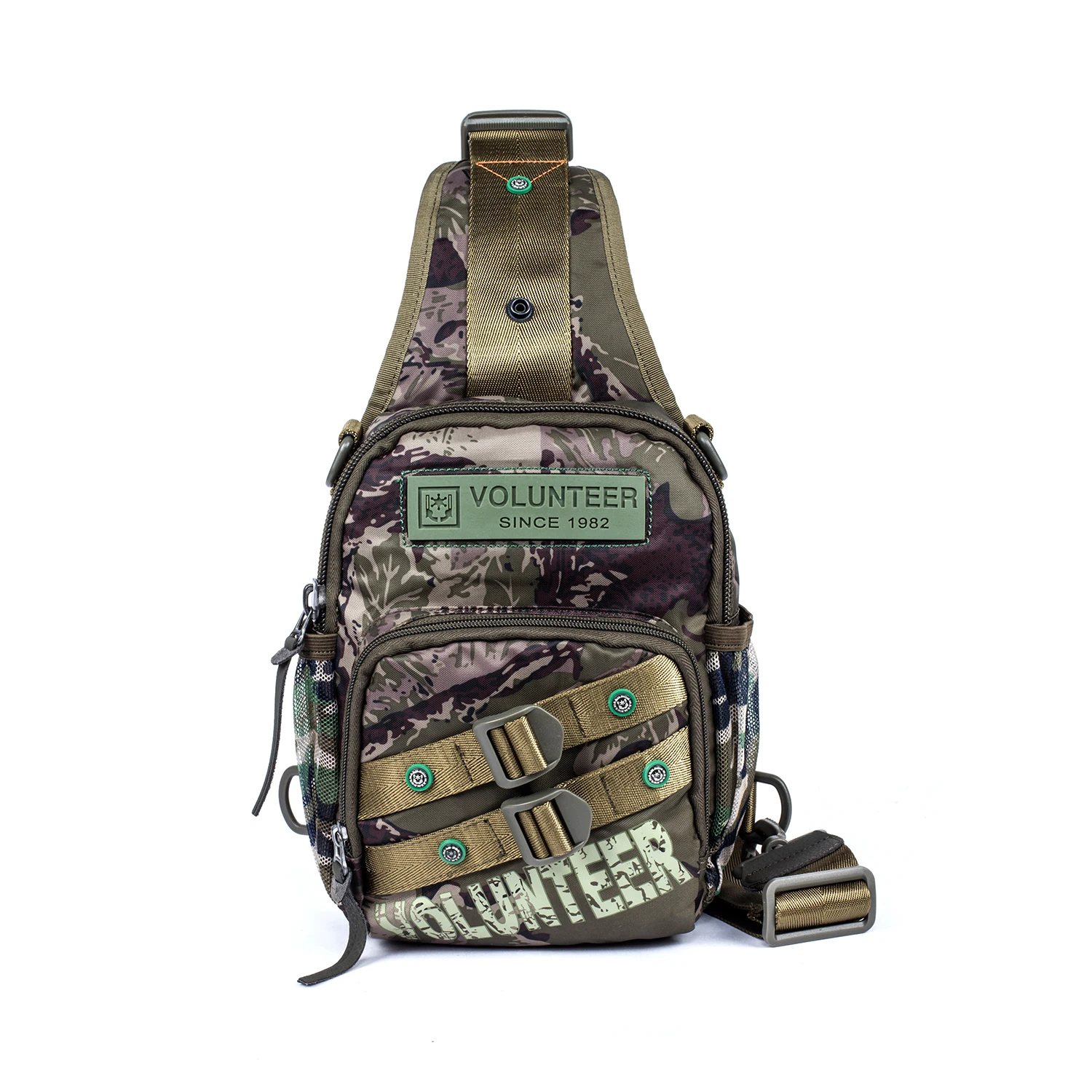 VOLUNTEER Outdoor Tactical Camouflage Chest Bag Men Fashion Hiking Camping Fishing Hunting Shoulder Crossbody Bag Male 1612-05