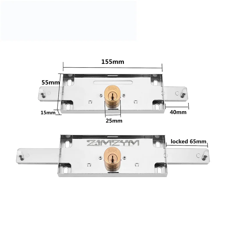 Anti-Theft Rolling Security Door Lock for Roll Gates Key-Operated Install at Middle Bottom Hardware for Garage Gates Lock