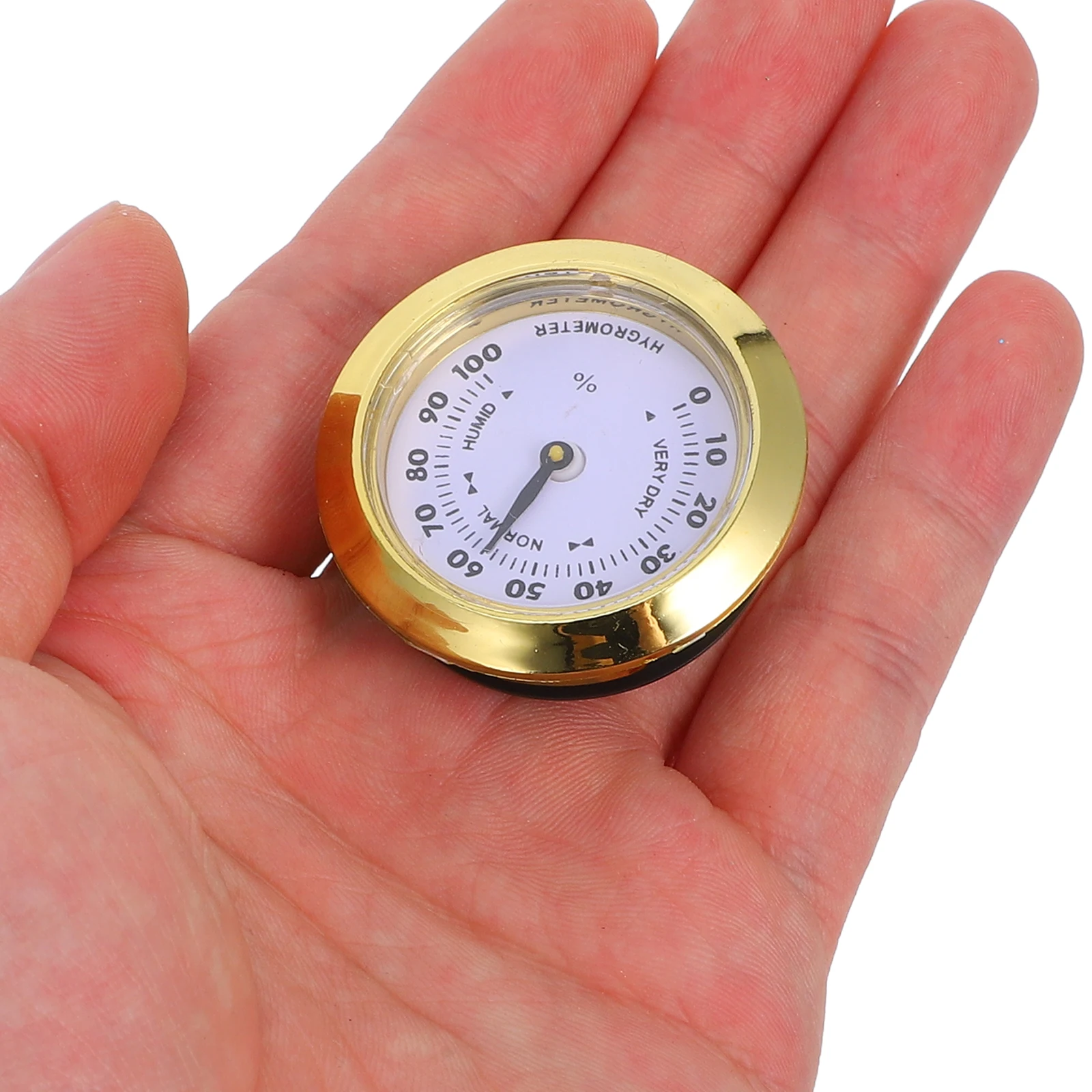 

37mm Round Hygrometer Thermohygrometer for Tea Box Decorative Indoor Outdoor Humidity Meter Room Food Temperature Gauge Small