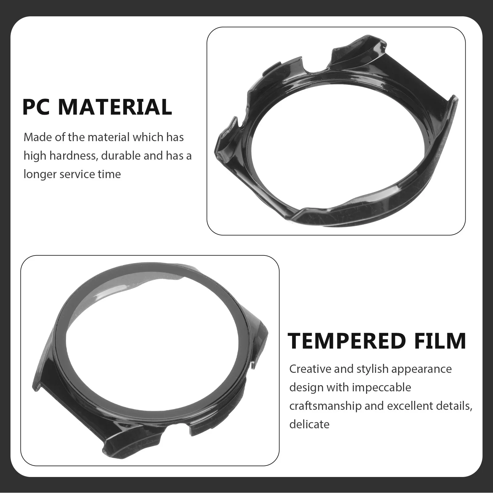 

Smartwatch Protective Case Fashion Simple Leisure Design Screen Protector Bump Drop Resistance Long Term Use Stylish Watch Cover