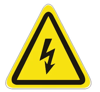 4pcs High Voltage Warning Stickers Electrical Pvc Safety Labels Electric Caution Triangle Signs For Panels Fence Labs