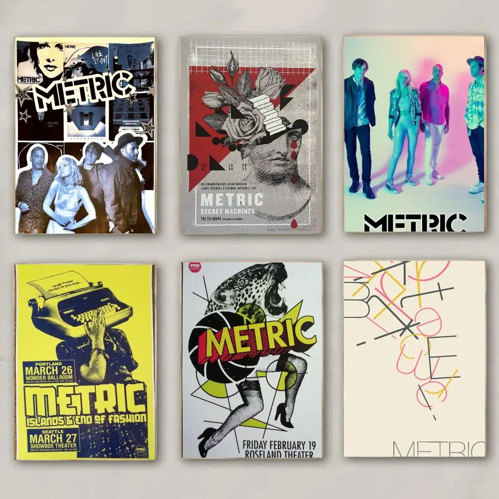 band M-Metric-C Poster Modern Wall Decal for Living Room Cafe Office Bar and Bedroom