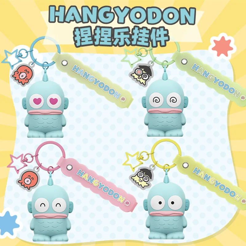 

Sanrio Kawaii Cute Hangyodon Ugly Fish Cartoon Slow Rebound Decompression Toy Keychain Children Birthday Gifts Keyrings