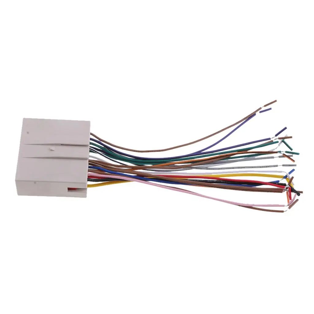 Car Stereo Wiring Harness Plug Wire Kit Radio Installation Cable for Hyundai Sonata 2006-2008 Dashboard Setup