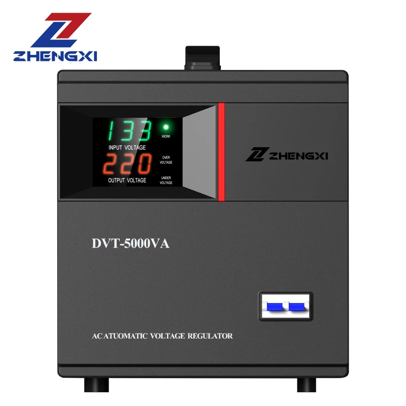 AC 220V مرحلة واحدة غلاف أسود 3000VA منظمات الجهد الأوتوماتيكية المثبتات مع شاشة LED الذكية #2