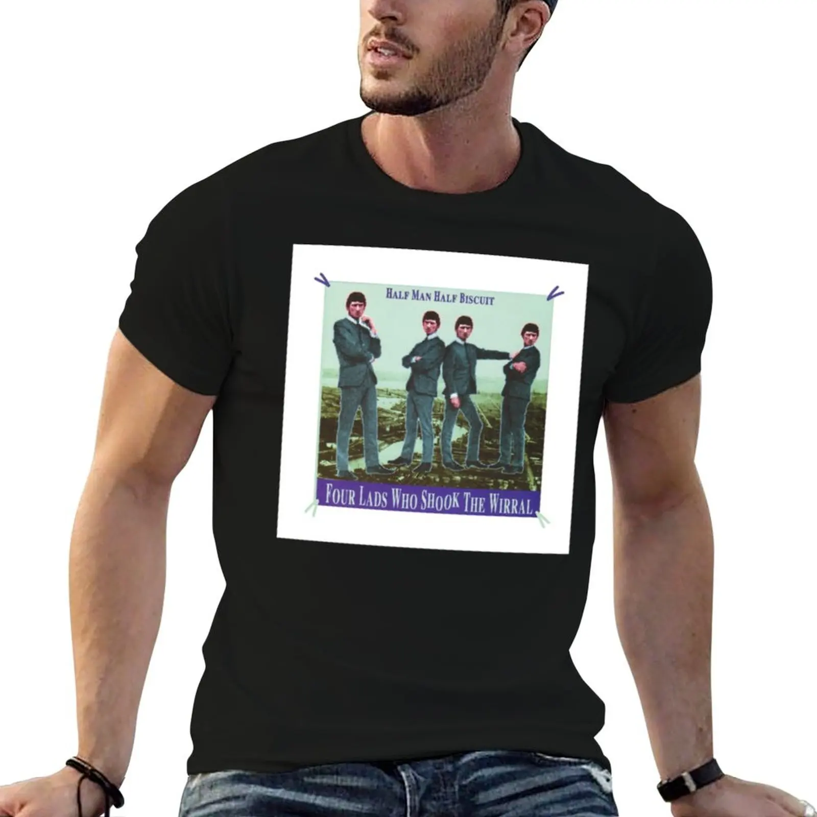 HALF MAN HALF BISCUIT T-Shirt Large Size Casual Tee Shirt