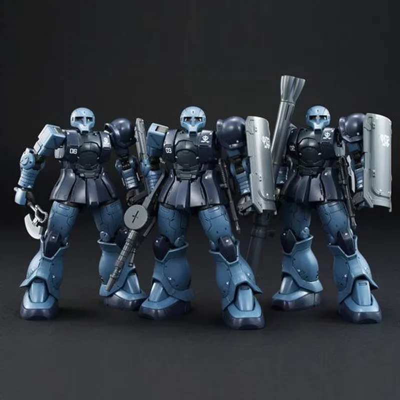 HG 1/144 Zaku Black Tri Stars GTO MS-05 Mech Bausatz Modellbausätze Actionfiguren Desktop-Dekoration Puppe Puzzle Spielzeug Weihnachtsgeschenk