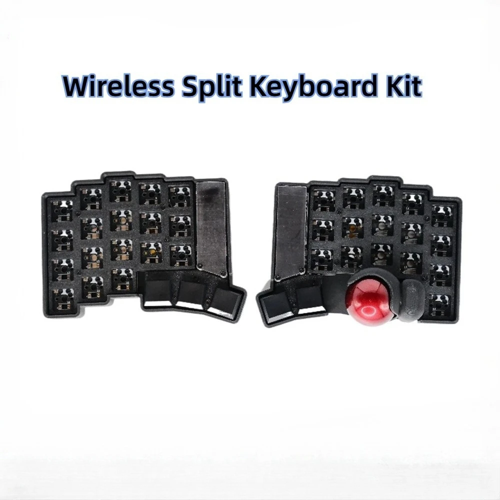

AttackFox Wireless Split Keyboard Kit Keyball 39/44/61 split trackball ergonomic keyboard Custom MX/choc V1&v2 Hot Swap Kit gift