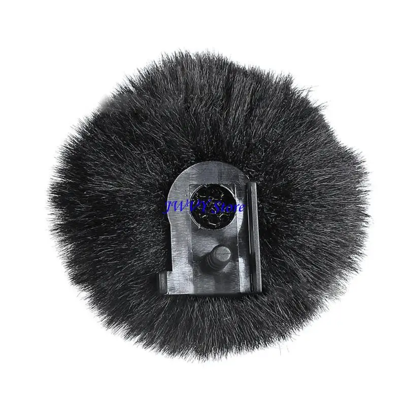573A Lapel Microphone Windshield Muff Lavalier Pin-on Furry Microphone Windproof Muff for Lark 150 Microphone