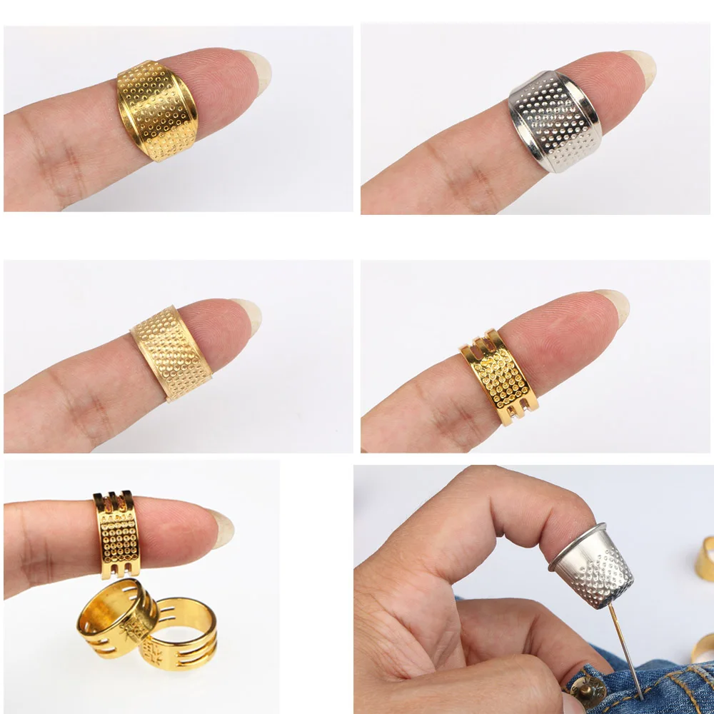 Sewing Tools Finger Protectors Durable Adjustable Hand Sewing Sewing Accessories Protector Fingertip Adjustable Thimble