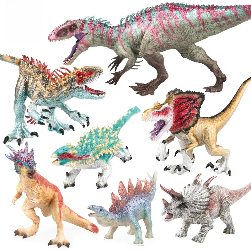 

Реатический Юрский Хеви-метал ранозавр Велоцираптор Модель игрушки Коллекционная фигурка динозавра для детей и взрослых