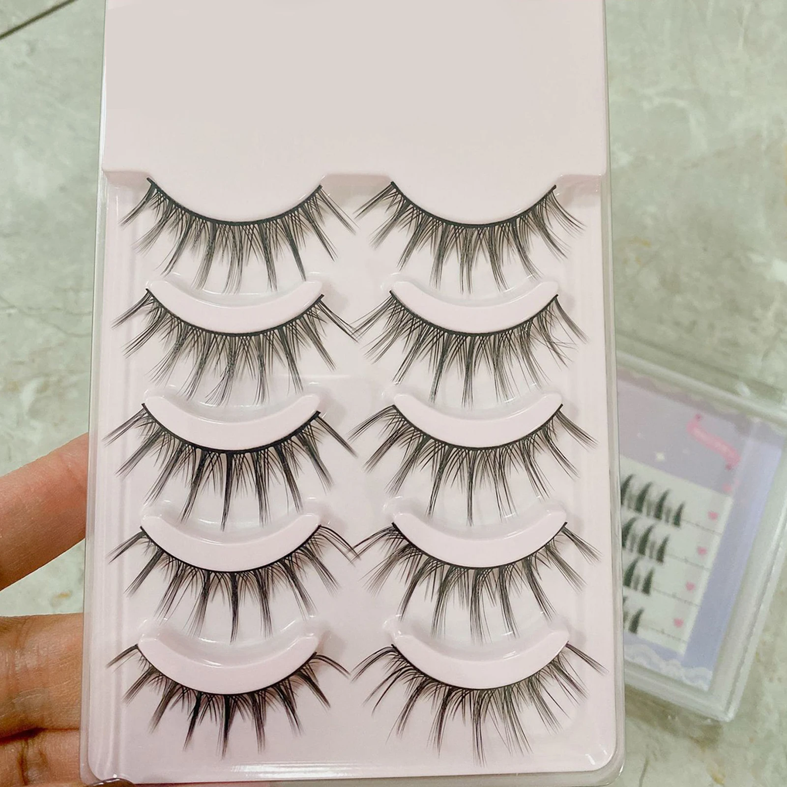 Segmented False Eyelashes Easier to Graft Not Scatter Thin Band for Women Girls Makeup DIY PR Sale