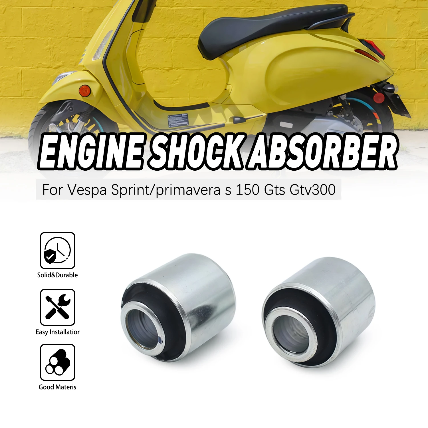 Motorcycle Engine Mount Shock Suspension Bushing For Zonsen Piaggio Scooter Universal