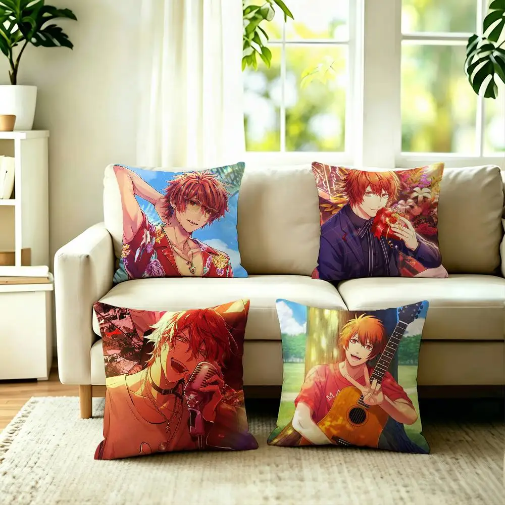 U-Uta no Prince-sama Ittoki Otoya Square Double-Sided printed Pillow Case Bedroom Bedside Pillow Sofa Cushion Cover