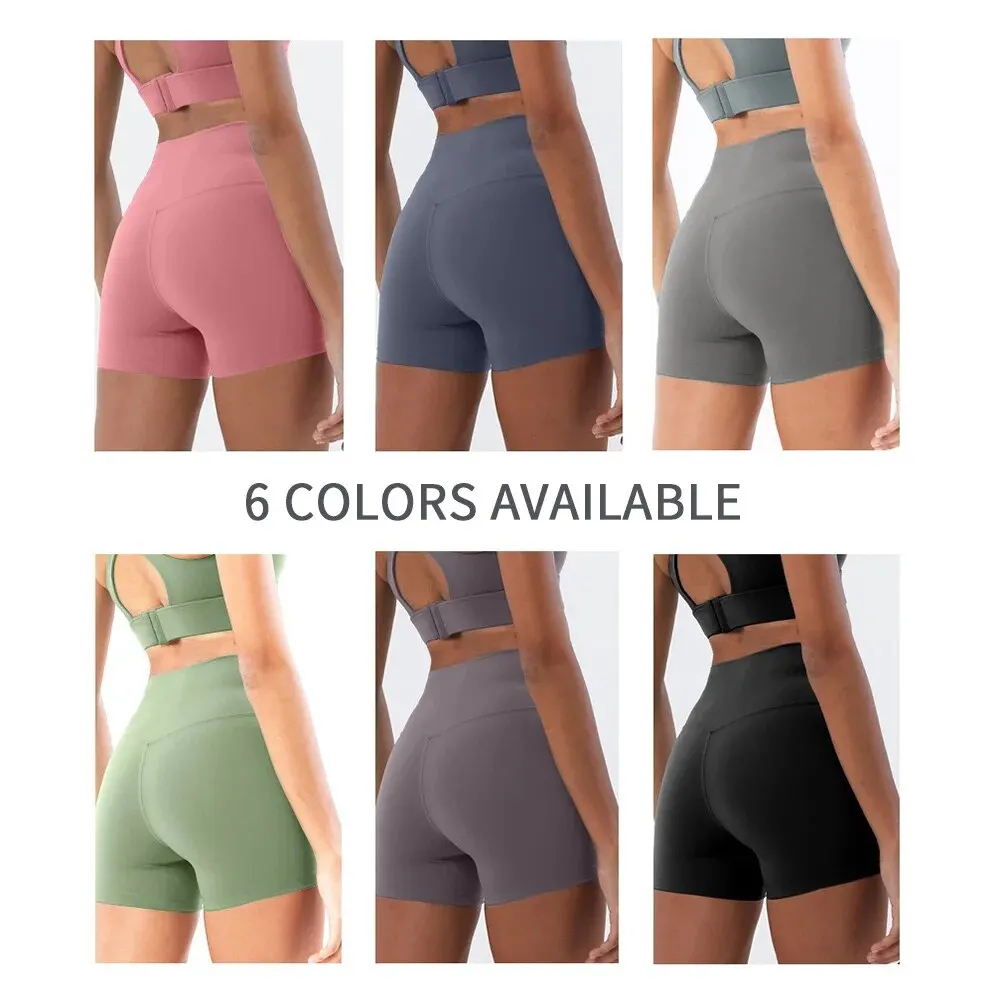 Women Yoga Shorts High Waisted Elastic Breathable Sports Leggings Running Cycling Shorts for Sport Fitness Workout Running Gyms