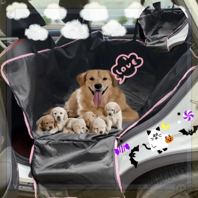 

New Foldable Car Pet Rear Seat Mat - Pet-Friendly, All-Season, All-Weather, Easy to Install & Space-Saving for Tesla, Honda