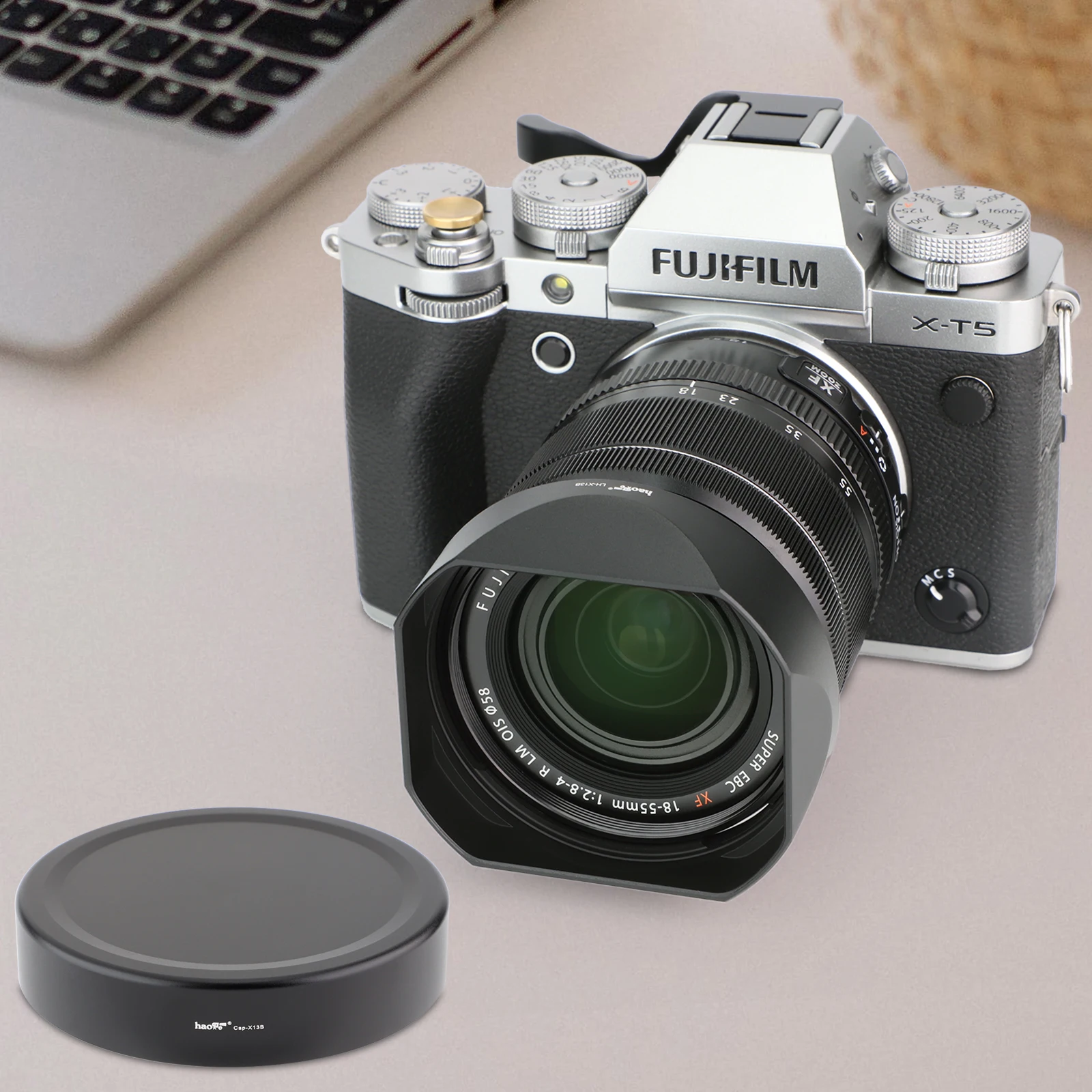 Haoge-lente de baioneta para fujifilm xf, câmera com lentes especiais para fuji xf, 18-55mm, lentes ornamentais e lentes fujinon xf, 14mm f2.8 r