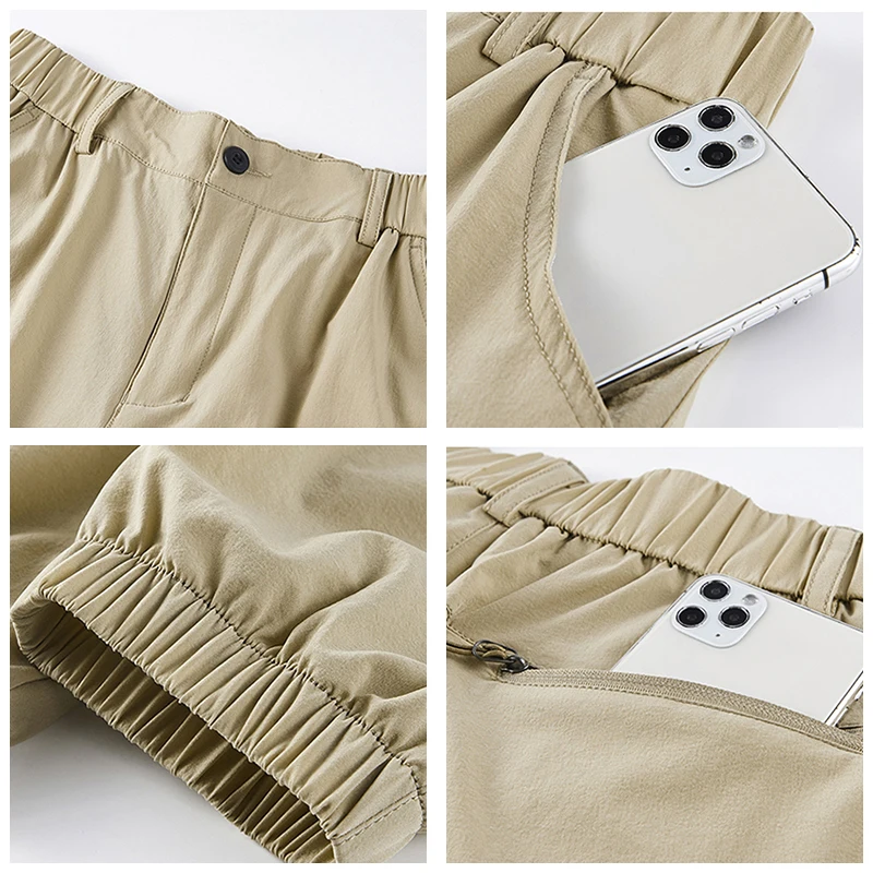 새로운 남성 카고 바지 봄 가을 패션 느슨한 컴포트 솔리드 캐주얼 바지 야외 여러 포켓 통기성 스웨트 바지 남성