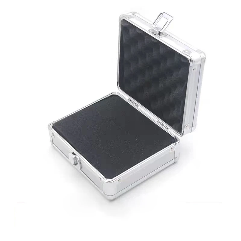 Mini Box Hardware Tool Box Aluminum Alloy Tool Precision Instrument Case Storage Box with Sponge 170*140*73MM