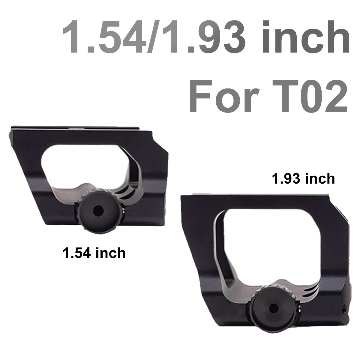 อลูมิเนียมใหม่สําหรับ T02 Sight 1.93 นิ้ว/1.54 นิ้วติดตั้งง่ายปรับขอบเขต Mount สําหรับสายตา Quick ถอดขอบเขต MOUNT
