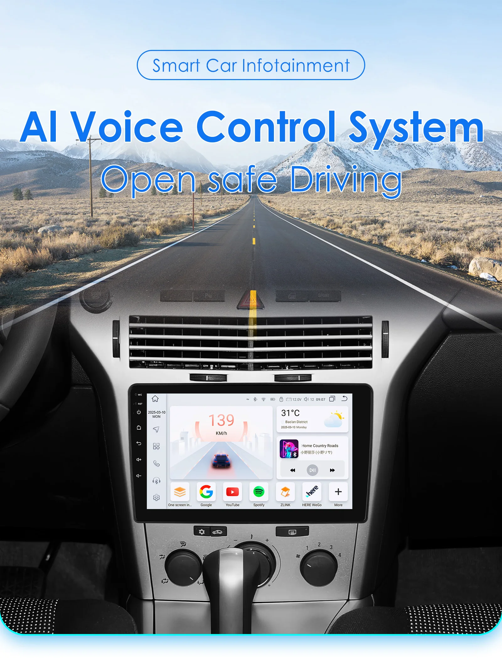 OSSURET Android 14 Auto-GPS-Stereoanlage für Opel Astra H G J Zafira B Corsa C D Antara Vectra Vivaro Multimedia 2din 360 CAM Carplay