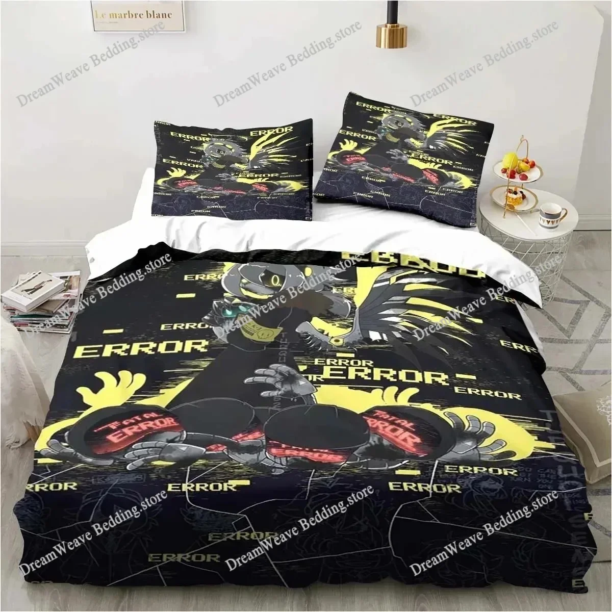 

New 3D Print Murder-Drones Cartoon Bedding Set,Duvet Cover Bed Set Quilt Cover Pillowcase,King Queen Twin Size Boys Girls Adults
