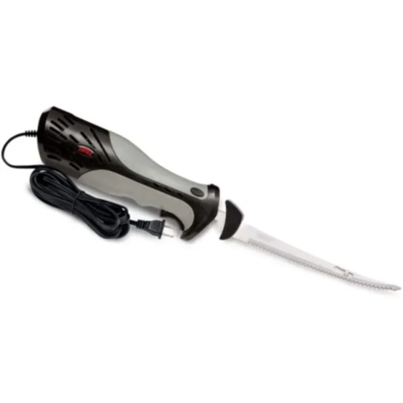 Heavy Duty Electric Fillet Knife Grey/Black, 1/2 Blade