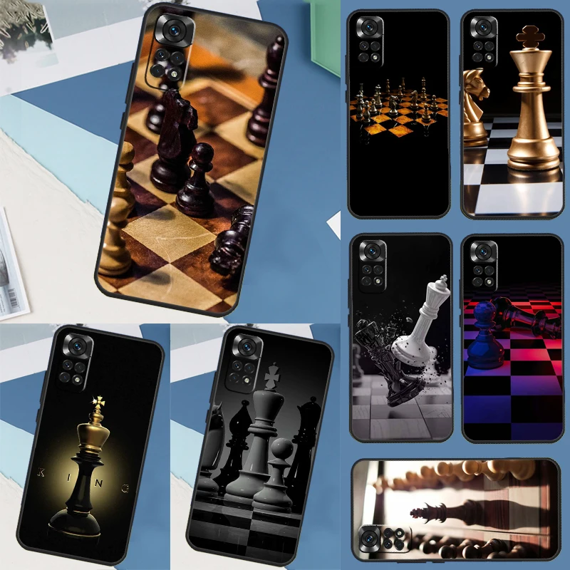 Chess Case For Xiaomi Redmi Note 12 11 10 9 8 Pro 12S 11S 10S 9S 8T 10A 10C 9A 9C 9T 12C Cover