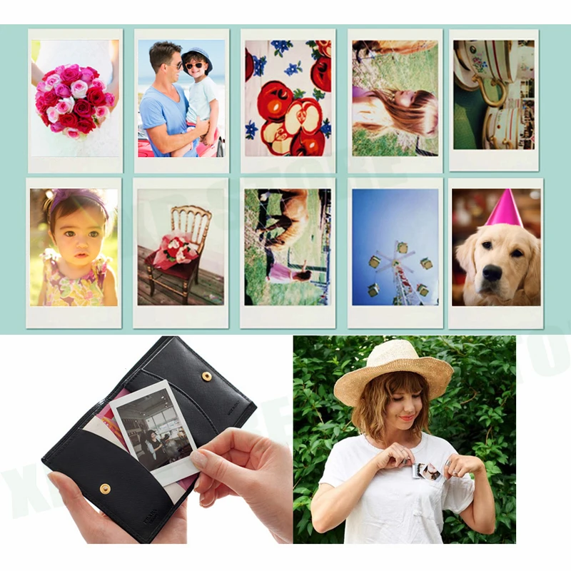 Original Fujifilm Instax Mini Film Mini 9 Photo Paper 10 Sheets White Monochrome Rainbow  For Instant Mini 7s 8 70 90 Camera