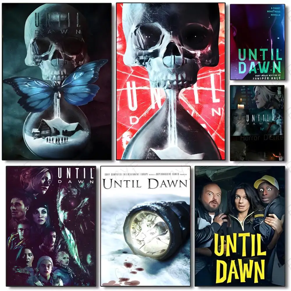 Suspenseful Horror American Movie U-Until D-Dawn Poster Poster Painting Wall Art Mural for Living Room Home Decor and Gifts