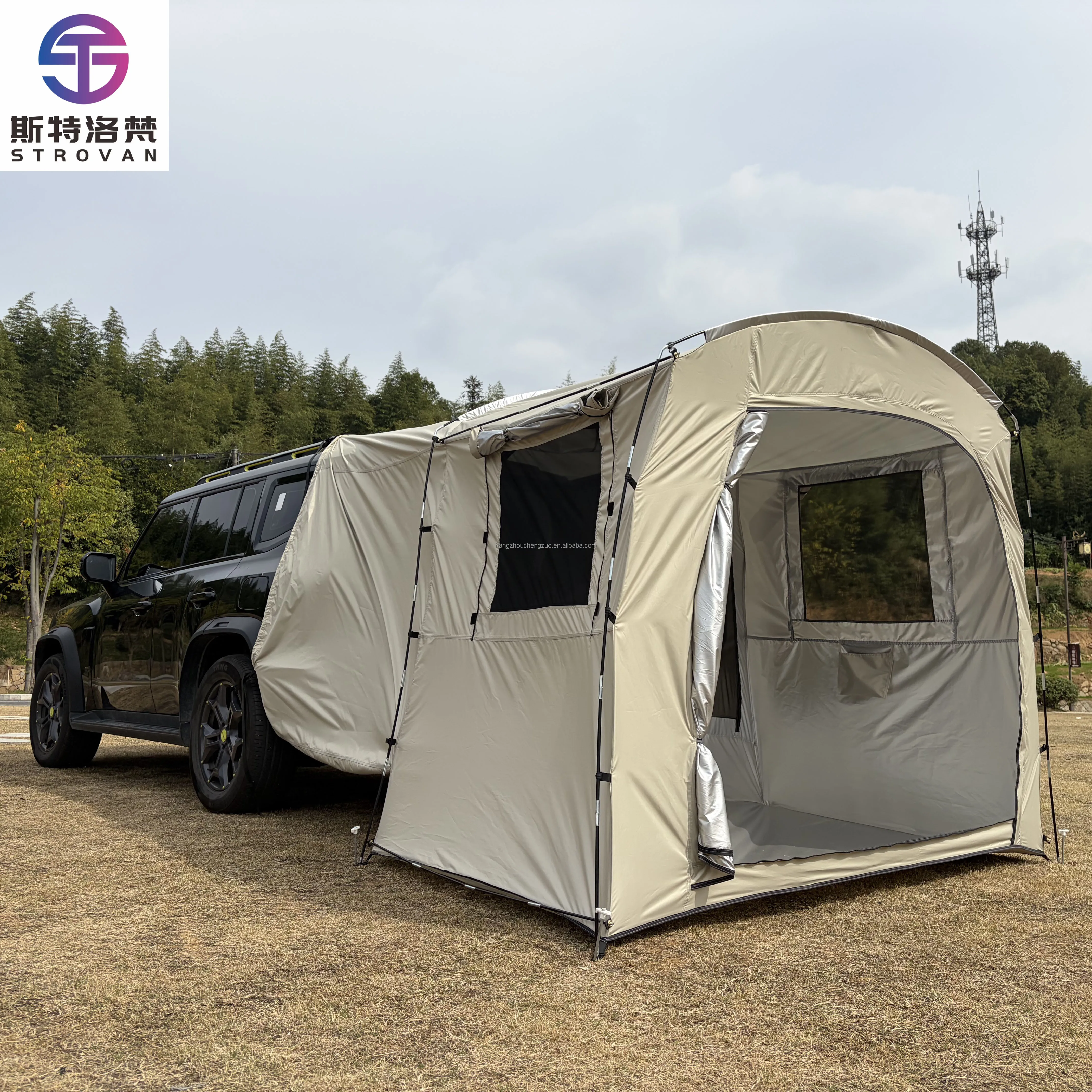 

STLF LZS Car Rear Rest Tent Christmas Long-distance Driving 2/3 Person Car Tent, SUV Tailgate Tent, Car Hatchback Tent with Scre