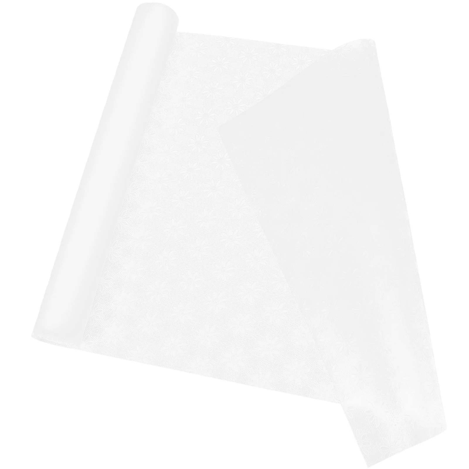 

EVA Thickened Kitchen Countertop Mat 300x45cm Transparent Flower Non Slip Shelf Liner for Drawers Wardrobes Refrigerator Anti