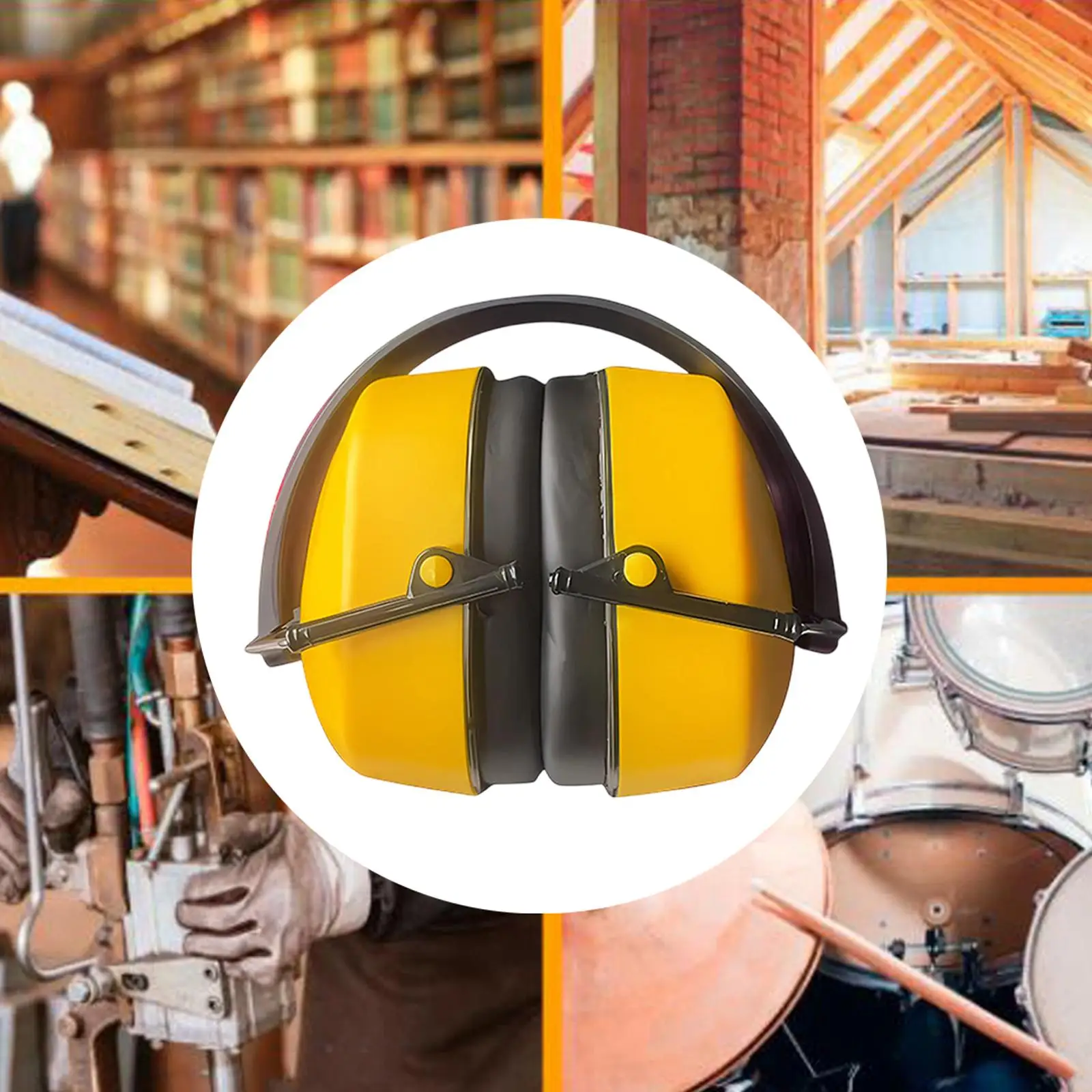 

Noise Reduction Earmuffs Folding Portable for Home Woodwork Sleeping