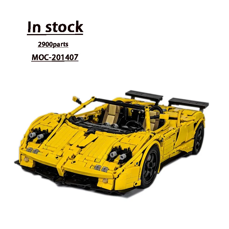 

MOC-201407 Yellow New Supercar Racing Building Block Model • 2900 PartsMOC Creative Boy Kids Birthday Building Block Toy Gift