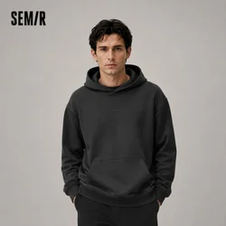 Semir Hoodie Men Thermal Bacteriostatic 2024 Winter New Hooded Relaxed Oversize Hoodie