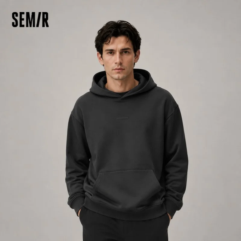Semir Hoodie Men Thermal Bacteriostatic 2024 Winter New Hooded Relaxed Oversize Hoodie