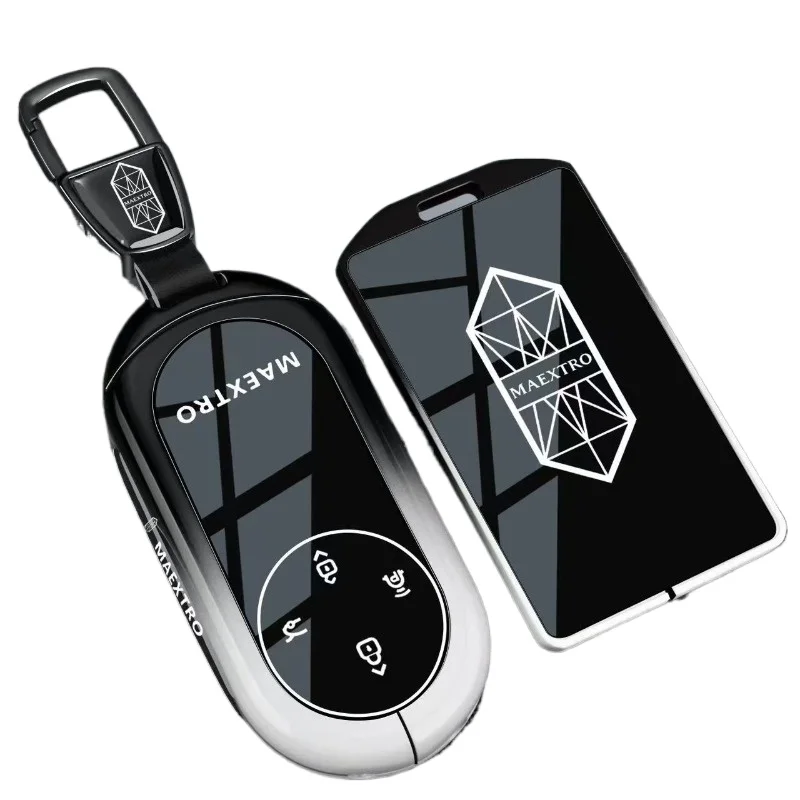 NFC Card Cover for MAEXTRO Zunjie S800, Heavy Duty Metal Protective KeyCase Shell with Keychain, Anti-Bend & Scratch Proof