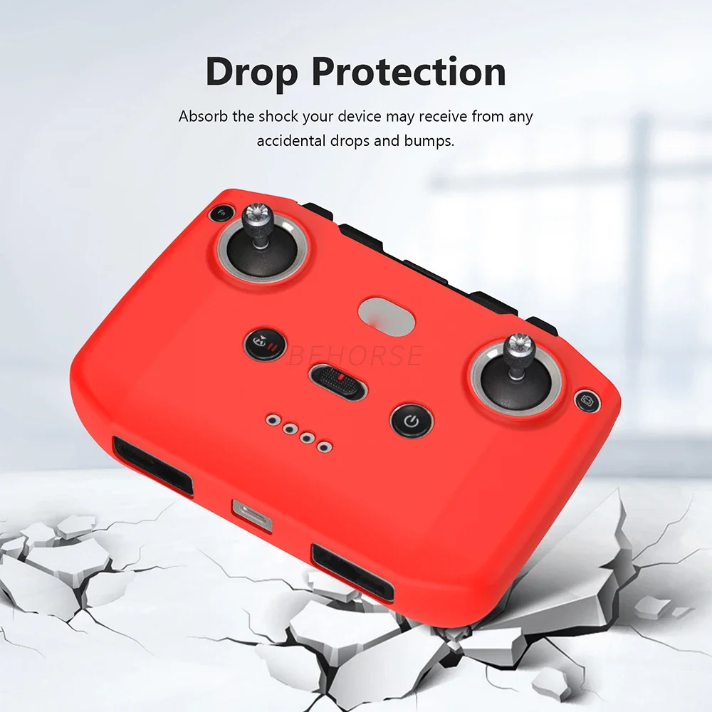 حافظة من السيليكون لـ DJI Neo/Flip/Mini 4 Pro/4K/3/Mavic 3 غطاء حماية مضاد للخدش لملحقات RC N1/N2/N3