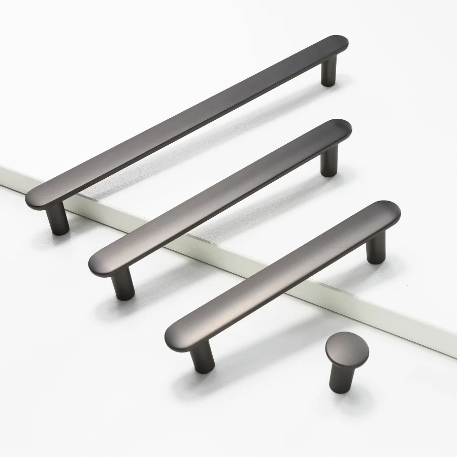 Maniglie solide minimaliste per armadietti, cassettiere, maniglie per porte dell'armadio, pomelli per cassetti dell'armadio, ferramenta per mobili da cucina