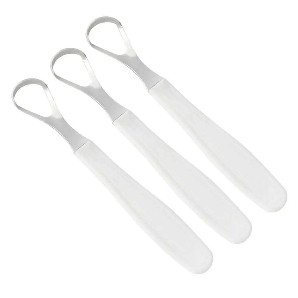 3Pcs Silicone Tongue Coating Brush Portable Oral Care Tongue Scraper Effective Bacteria Cleaner Fresh Breath Dental Hygiene Tool