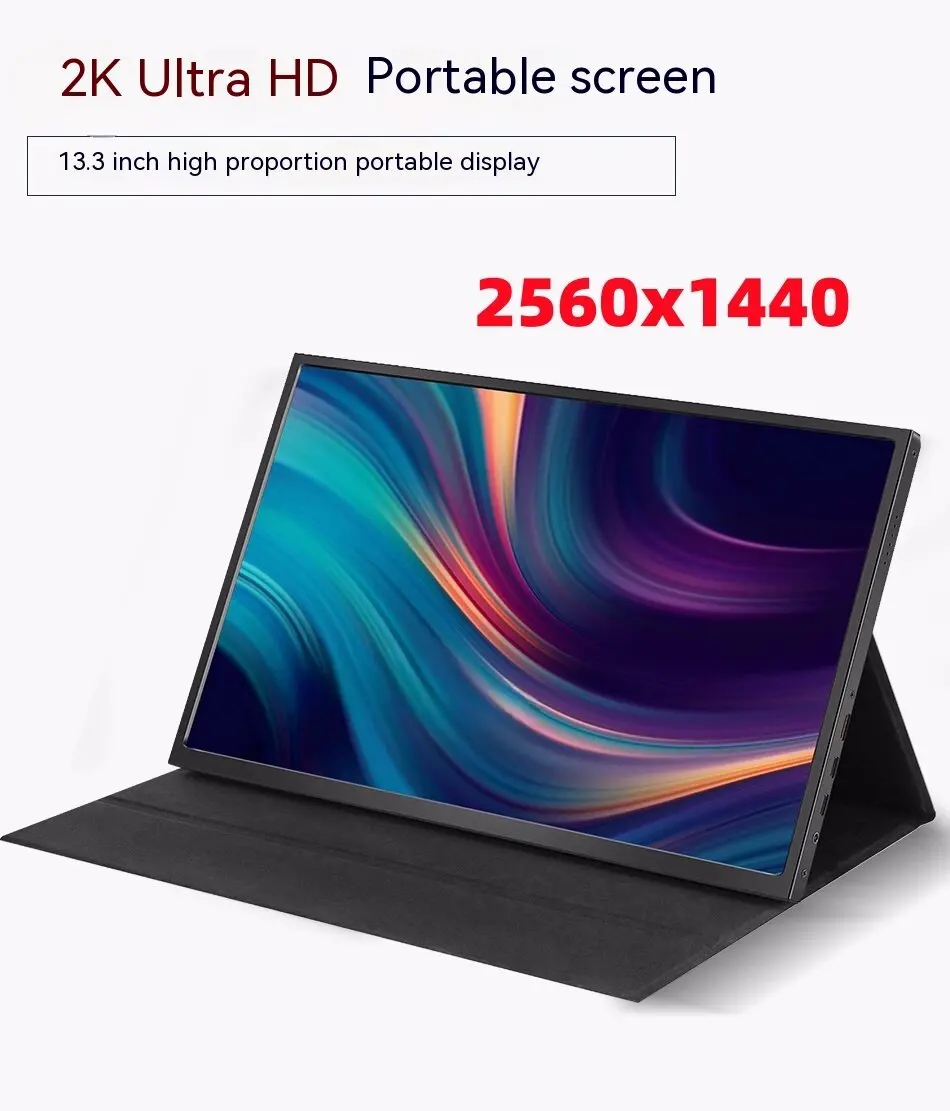Tela Portátil do Lcd 133 Polegadas hd 1330×1440 2k 60 hz Ips 800:1 350 cd m2 Preto