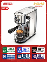 HiBREW 20Bar Semi Automatic Espresso Coffee Machine Temperature Adjustable Cold/Hot Super Slim Coffee Maker Cappuccino H10B