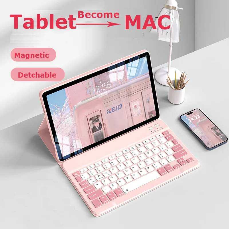 

Magnetic Keyboard for Honor Pad X9a 11.5" ELN2-W09 X8a NDL-W09 11" 2024 Pad V9 2024 11.5 Inch Detachable Wireless Keyboard Case